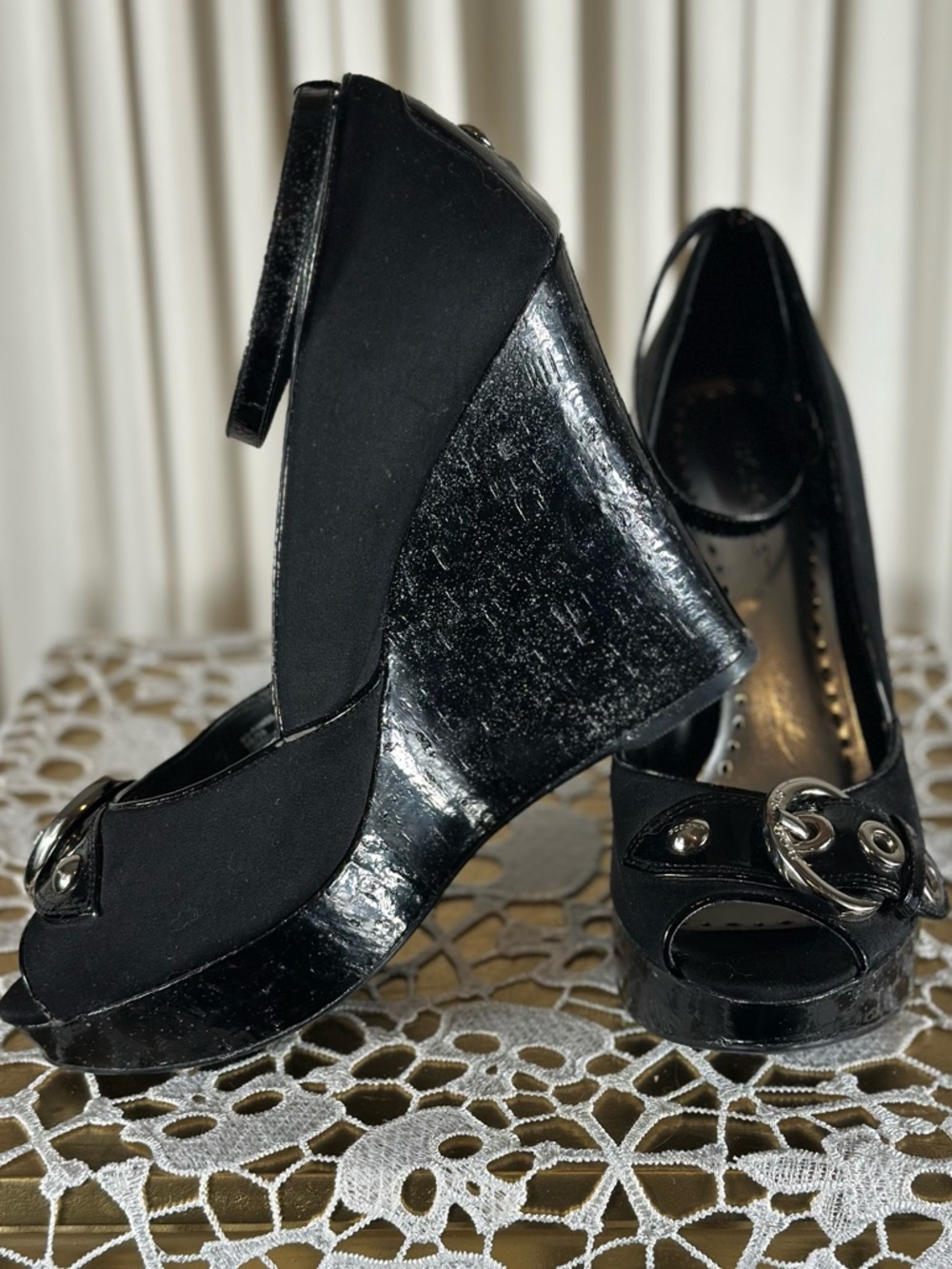 BCBGMax Azaria Platform Wedge